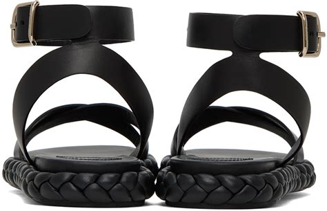 chloe black pip sandals